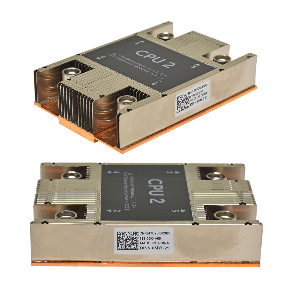 Dell-CPU-2-Heatsink-Kühler-0MYC25-für-Power-Edge-F-001.jpg Dell CPU 2 Heatsink Kühler 0MYC25 für Power Edge FC630