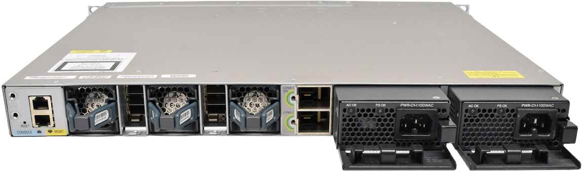 Cisco WS-C3850-24T-S 24-Port Stackable Gigabit Ethernet Switch + Modul C3850-NM-4-1G