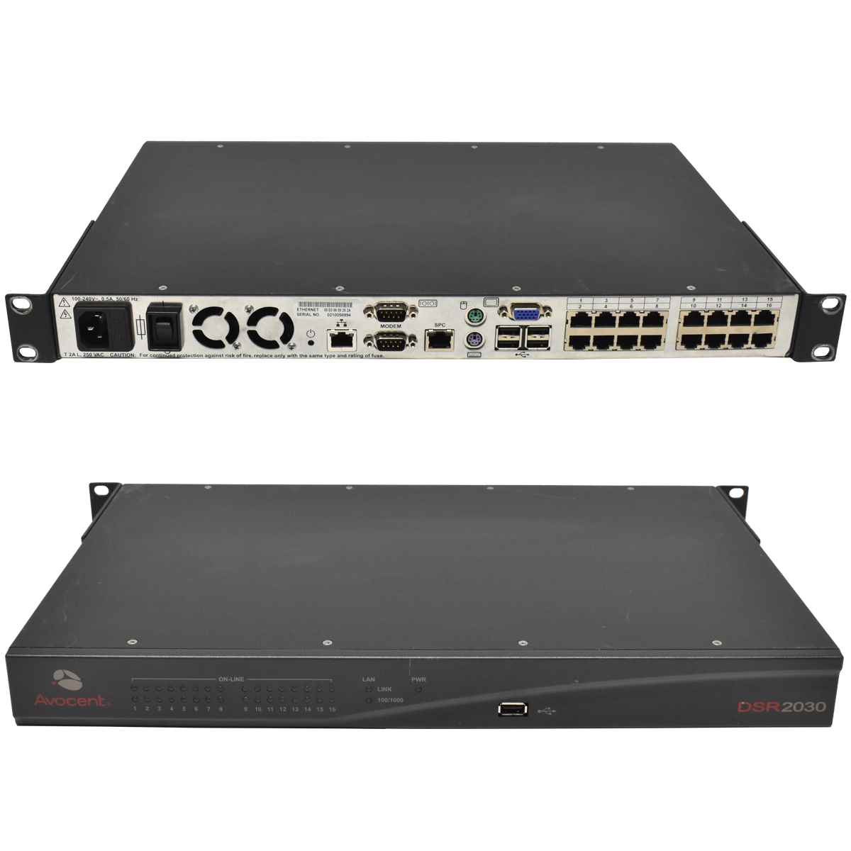 Avocent DSR2030 16-PORT KVM Over IP Ethernet Switch 520-391-006 Avocent DSR2030 16-PORT KVM Over IP Ethernet Switch 520-391-006