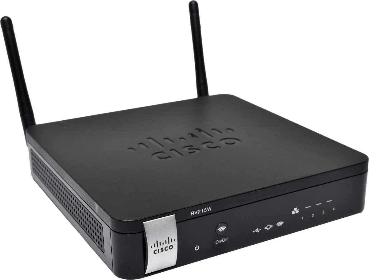 Cisco RV215W Wireless-N VPN Router 4-Port LAN 4G WAN +AC Adapter