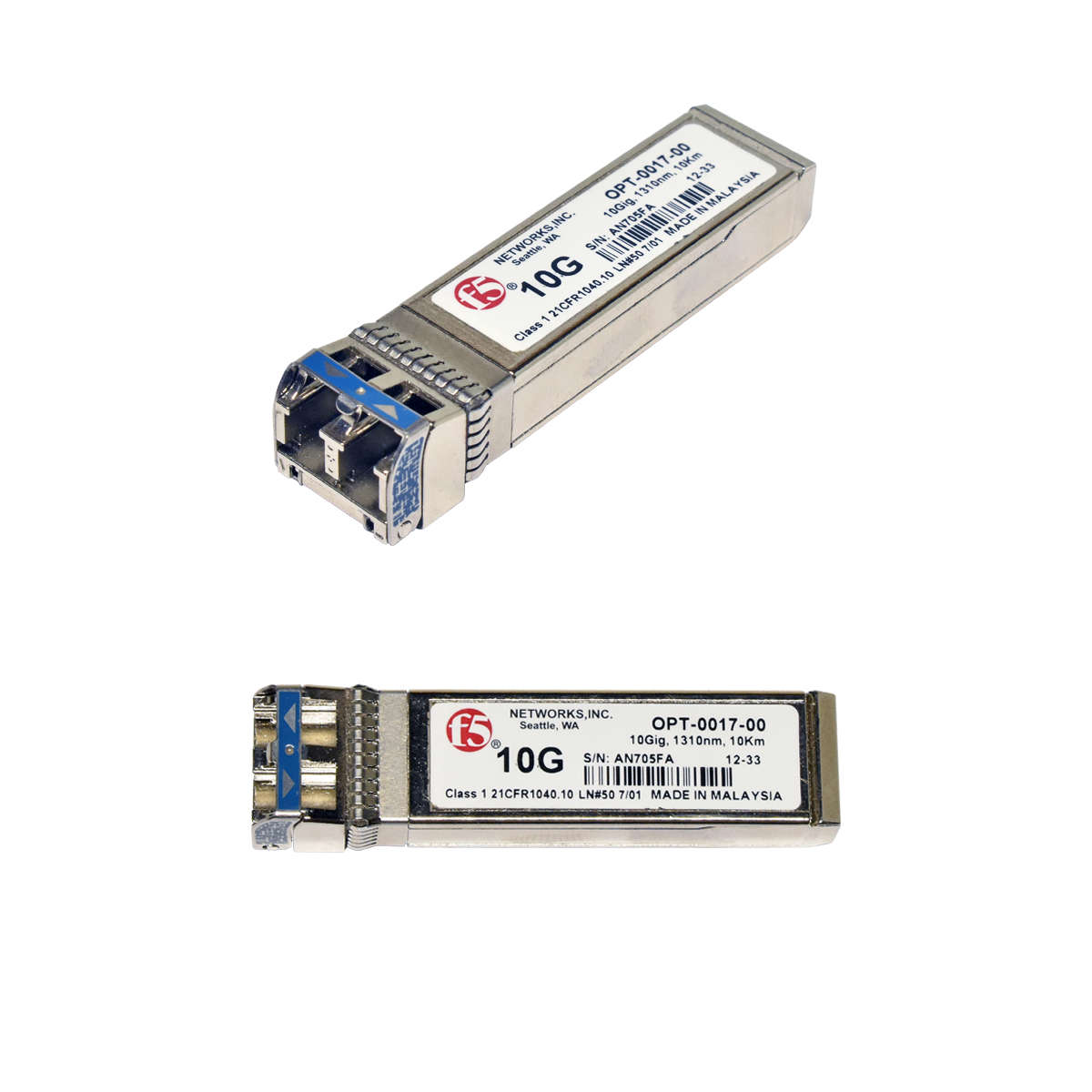 F5-Networks-OPT-0017-00-10G-1310nm-10km-Mini-GBIC-001.jpg F5 Networks OPT-0017-00 10G 1310nm 10km Mini GBIC SFP+ Transceiver