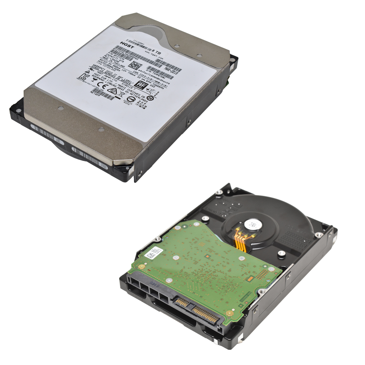 HGST NetApp 8TB HDD Festplatte 3.5" 12 Gbps SAS 7.2K 0F27376 HUH721008AL5204 HGST NetApp 8TB HDD Festplatte 3.5" 12 Gbps SAS 7.2K 0F27376 HUH721008AL5204