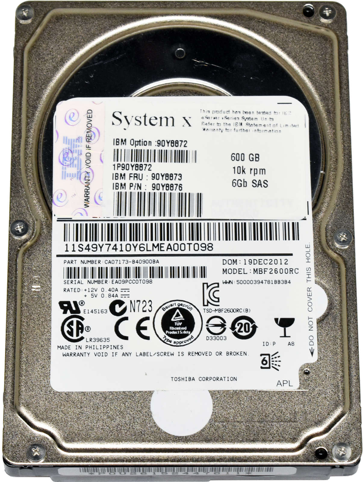 IBM-Toshiba-600GB-90Y8873-90Y8876-MBF2600RC-6G-2-5-003.jpg IBM Toshiba 600GB 90Y8873 90Y8876 MBF2600RC 6G 2.5" 10K SAS HDD