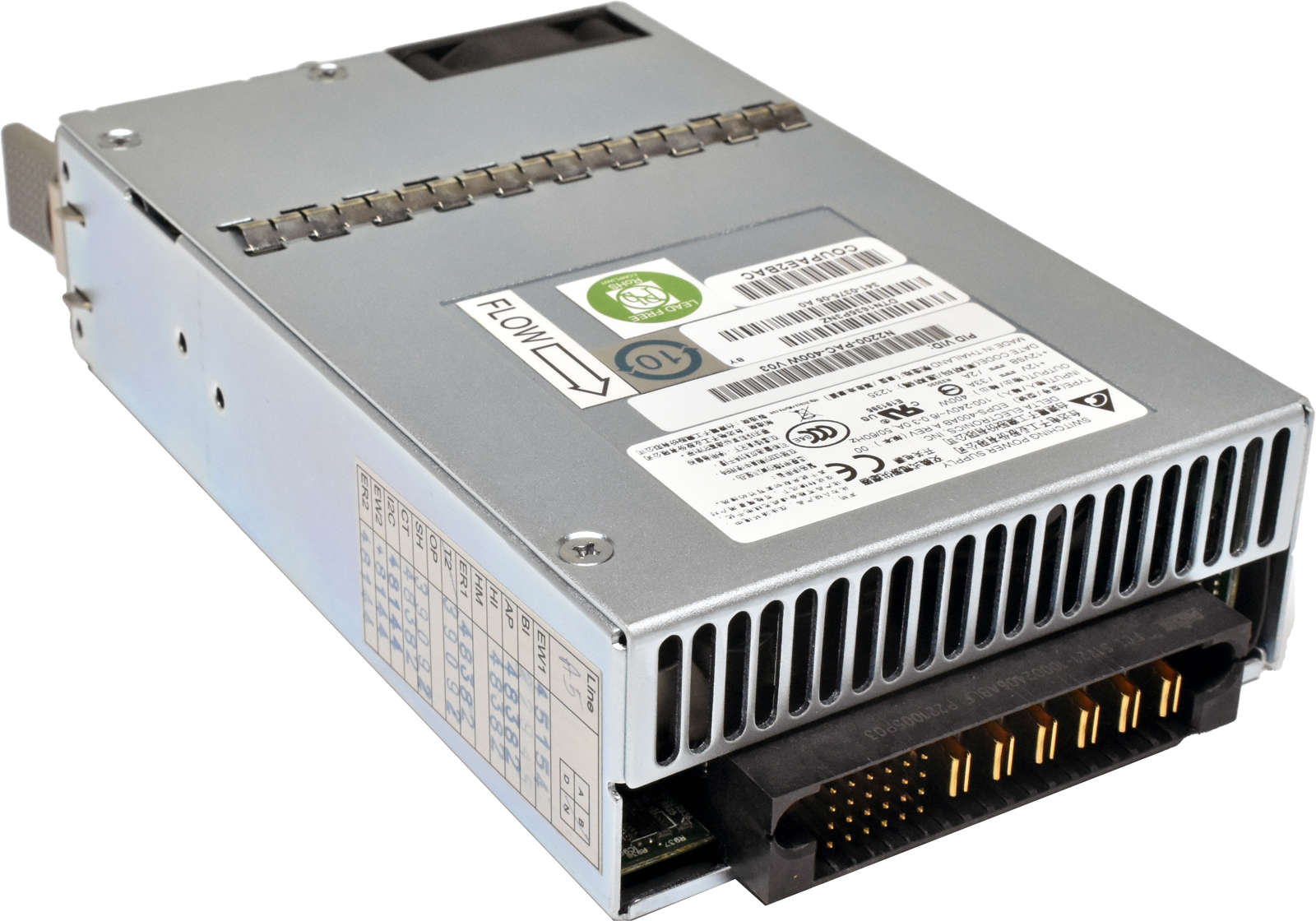 Delta-Power-Supply-Netzteil-N2200-PAC-400W-EDPS-40-002.jpg Delta Power Supply/Netzteil N2200-PAC-400W EDPS-400AB-AB A 341-0375-05 für Nexus 2224TP 2232PP 2248TP