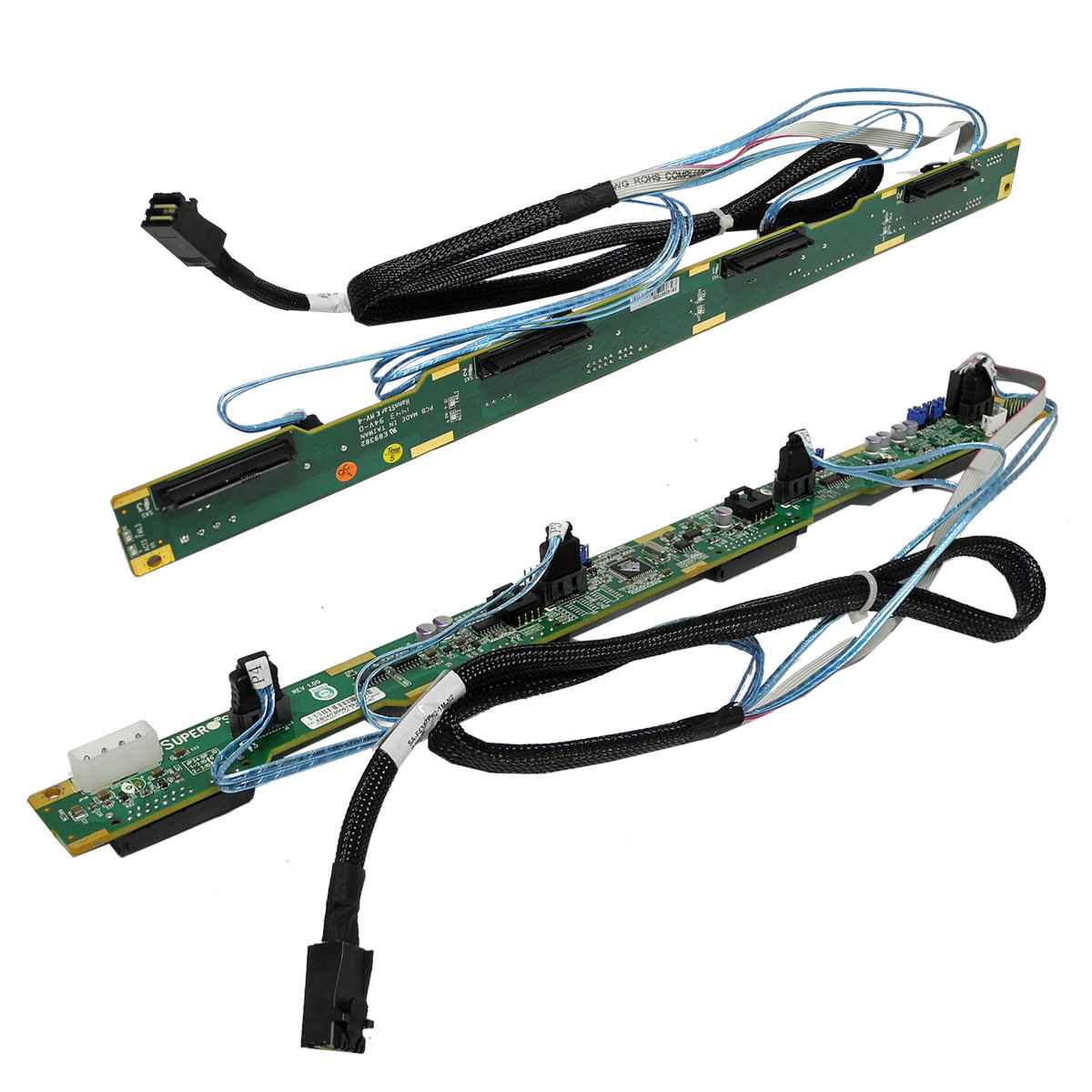 Supermicro SAS815TQ 4 x3.5“ LFF Backplane for CSE-819U Chassis + SAS/SATA Kabel Supermicro SAS815TQ 4 x3.5“ LFF Backplane for CSE-819U Chassis + SAS/SATA Kabel