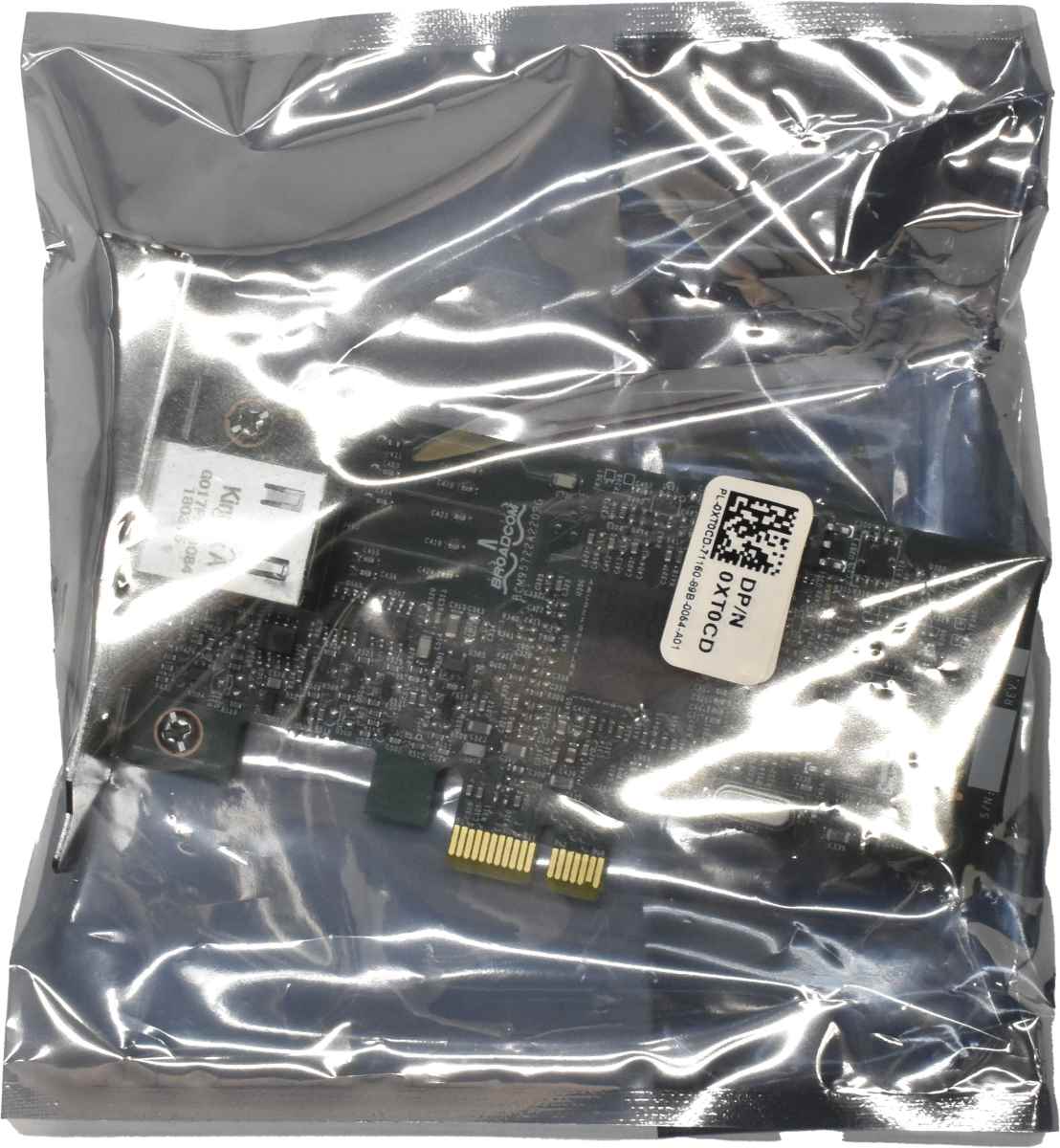Dell Gigabit Netzwerkkarte Broadcom 5722 PCIe 0XT0CD LP Dell Gigabit Netzwerkkarte Broadcom 5722 PCIe 0XT0CD LP