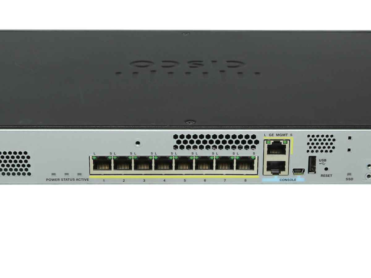 Cisco ASA5508-X 68-5348-09/10 8-Port Gigabit Ethernet Firewall +Rack Ears no HDD