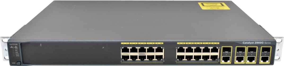 Cisco Catalyst WS-C2960G-24TC-L 24-Port RJ-45 GE Switch 4x Combo-Port