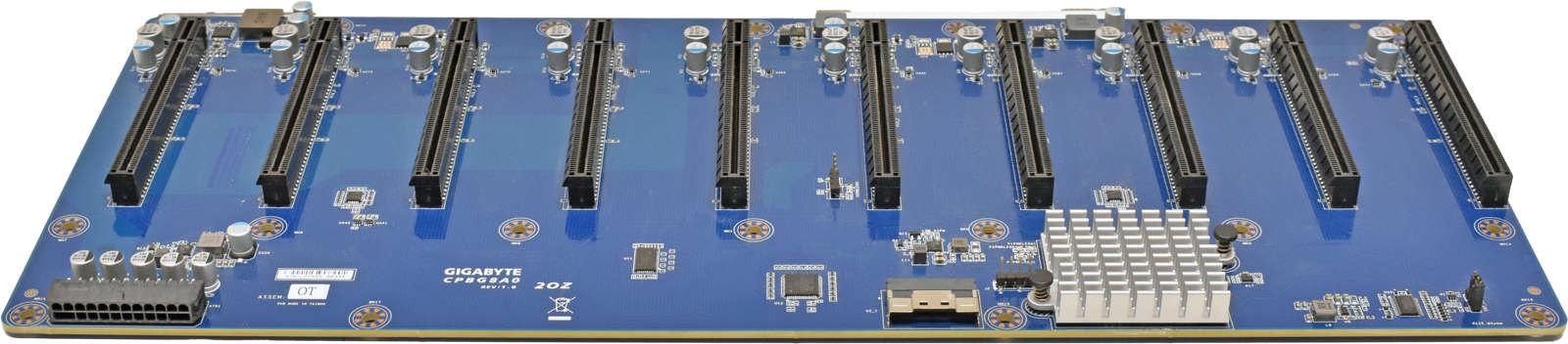 GIGABYTE Backplane CPBG8A0 2OZ REV 1.0 10x PCIe x16 Riser Board