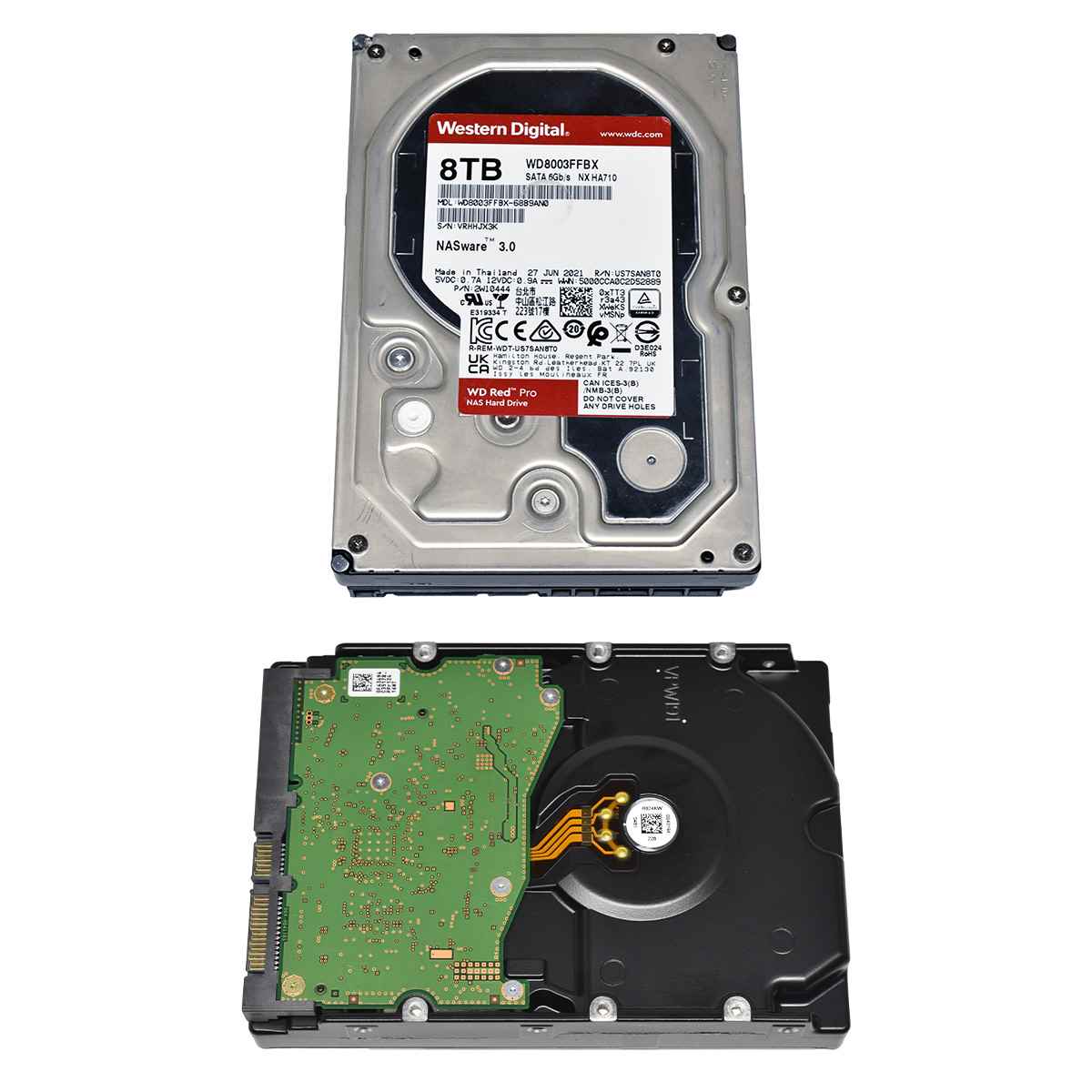 WD 8TB WD8003FFBX NX HA710 2W10444 3.5" 7.2K 6G SATA HDD