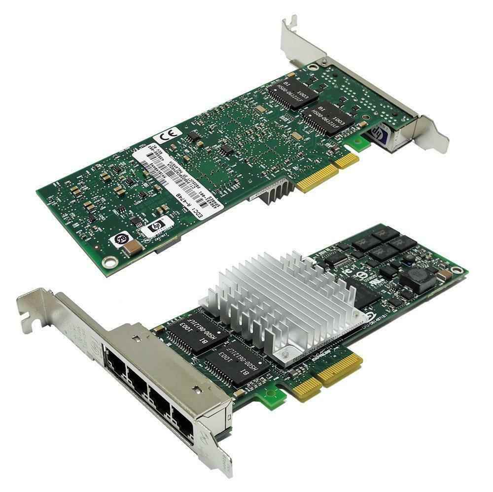 HP Intel PRO/1000 PT Quad Port Gigabit Ethernet Adapter NC365T 593743-001 FP HP Intel PRO/1000 PT 4Port Gigabit Ethernet Adapter NC365T 593743-001 ProLiant Servers FP