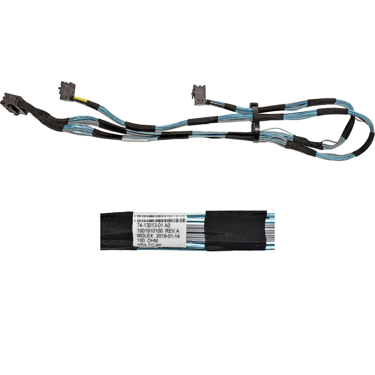 Cisco-74-13013-01-12G-MiniSAS-HD-Data-Cable-0-7m-D-001.jpg Cisco 74-13013-01 12G MiniSAS HD Data Cable 0,7m Dual SFF-8643 - 2x SFF-8643 angled