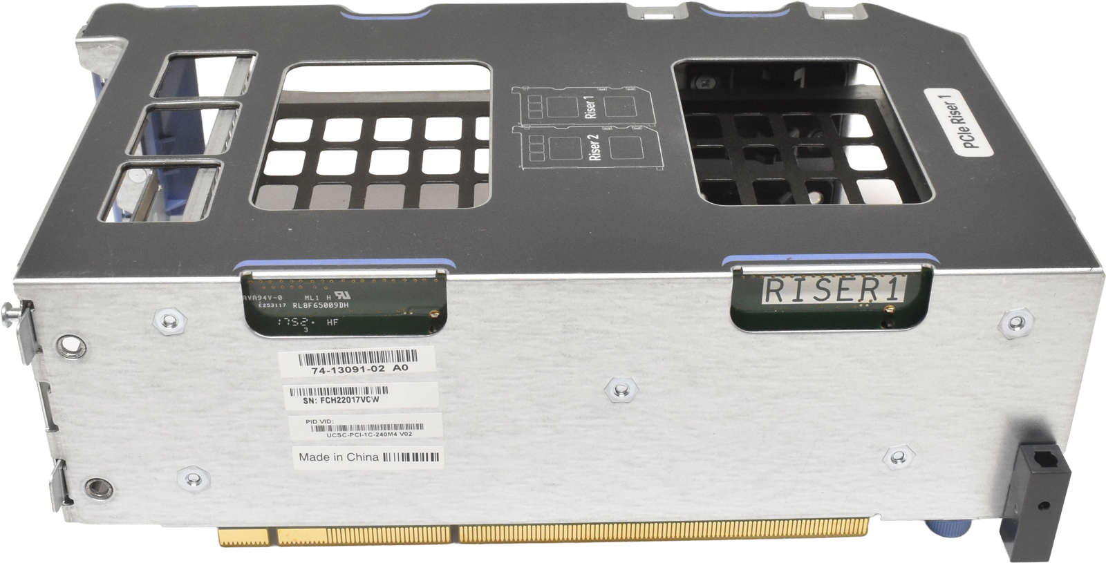 Cisco-UCSC-PCI-1C-240M4-PCle-Riser-Board-2x-Slot-S-002.jpg Cisco UCSC-PCI-1C-240M4 PCle Riser Board 2x Slot SATA 2.5 für UCS C240 M4, HX240C