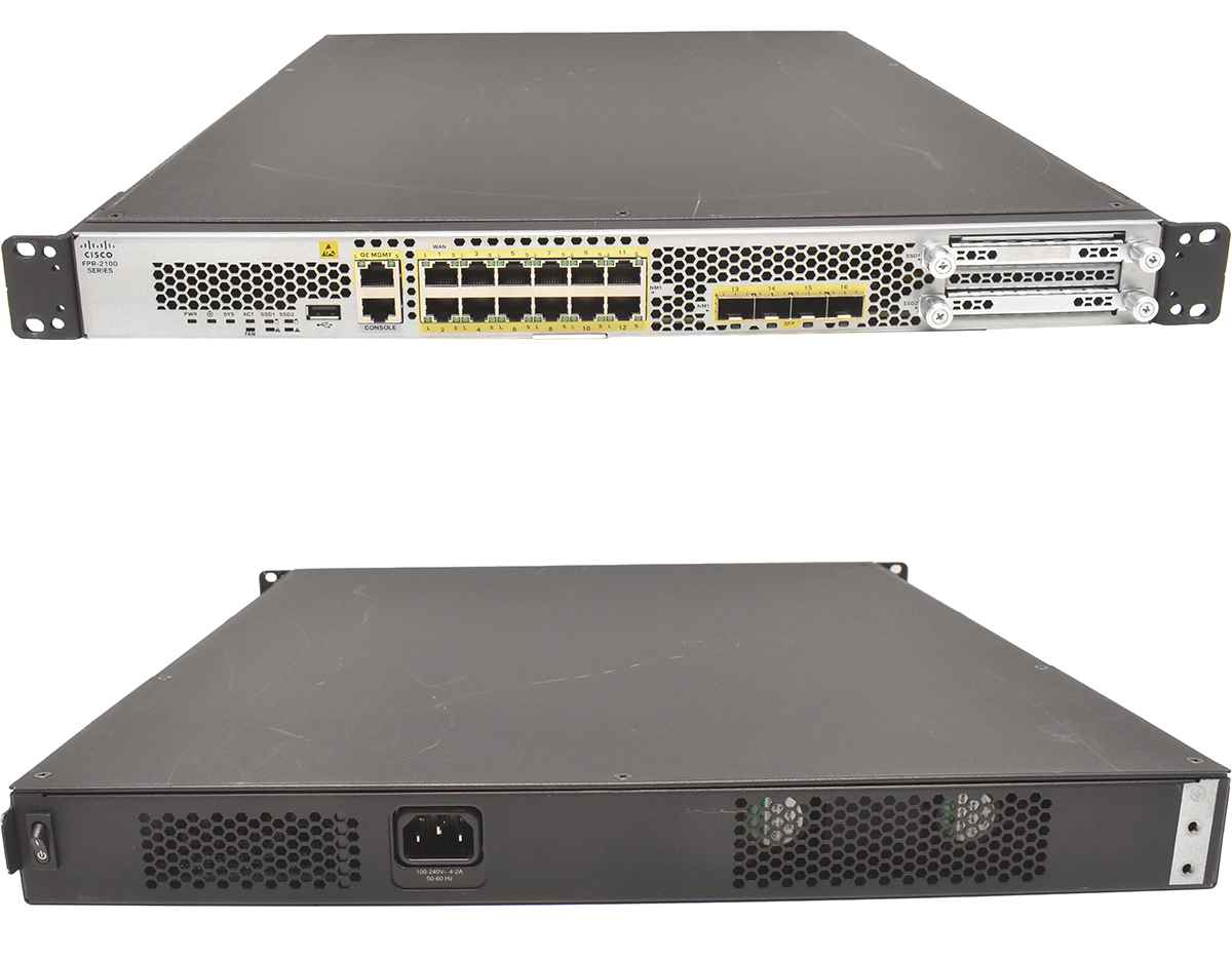 Cisco Firepower FPR-2100-K9 12-Ports RJ-45 GE 4-Ports SFP+ 10G Firewall No HDD No OS