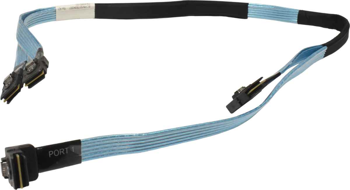 HP SAS Kabel 2x SFF-8087 (gerade) / 2x SFF-8087 (winkel) 80cm für DL360 G9/G10 869662-001 875566-001