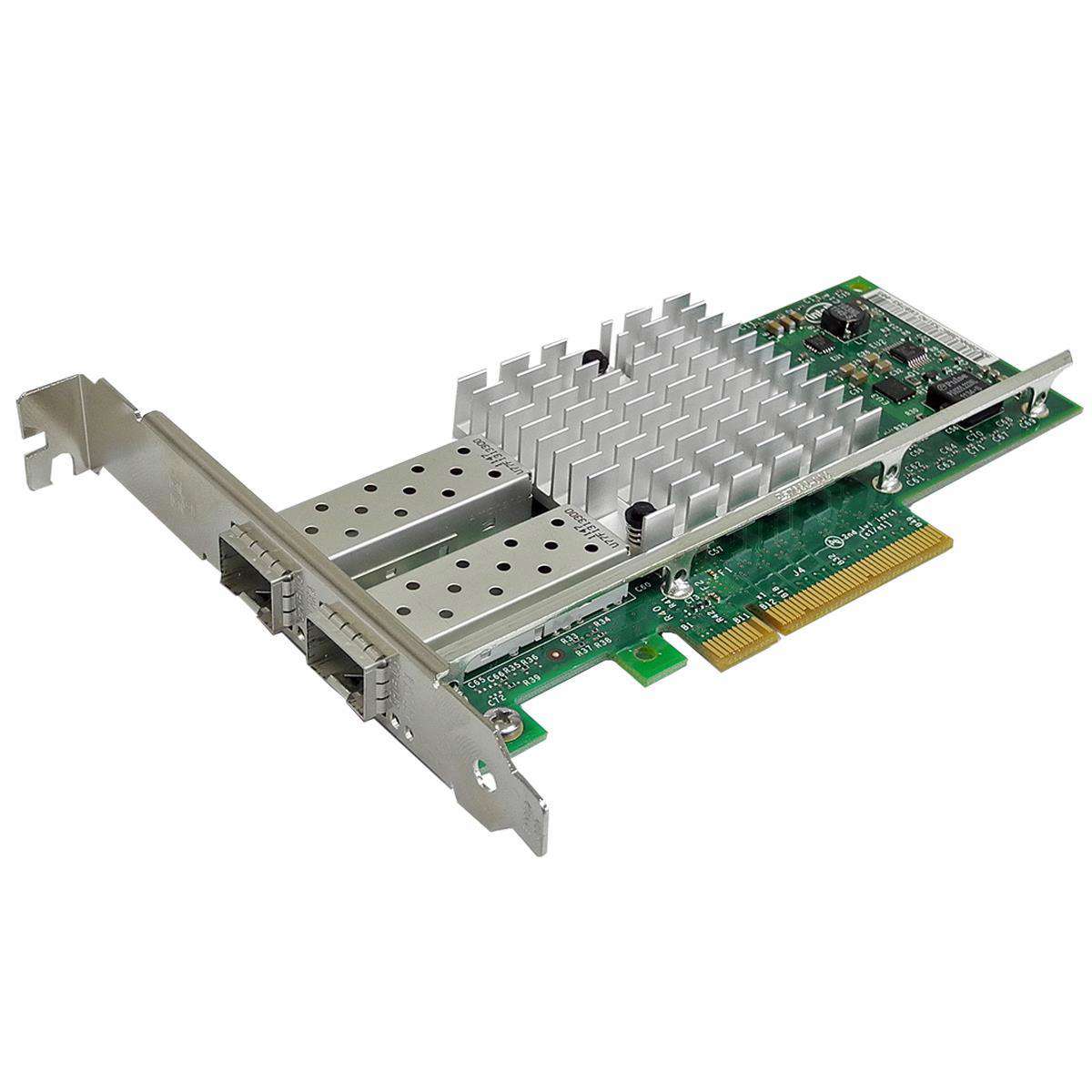 DELL Intel X520-DA2 Dual-Port SFP+ 10GE PCIe x8 Network Adapter 0XYT17 0VFVGR FP