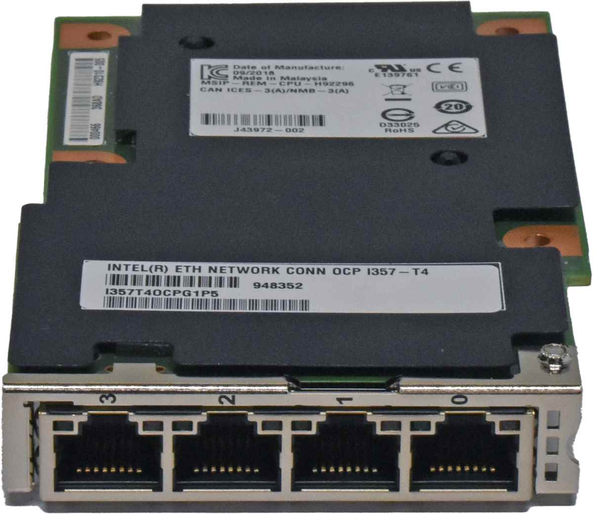 Fujitsu Intel I357T40CPG1P5 Quad-Port 1GbE Mezzanine Card for Primergy RX2000 Fujitsu Intel I357T40CPG1P5 Quad-Port 1GbE Mezzanine Card for Primergy RX2000