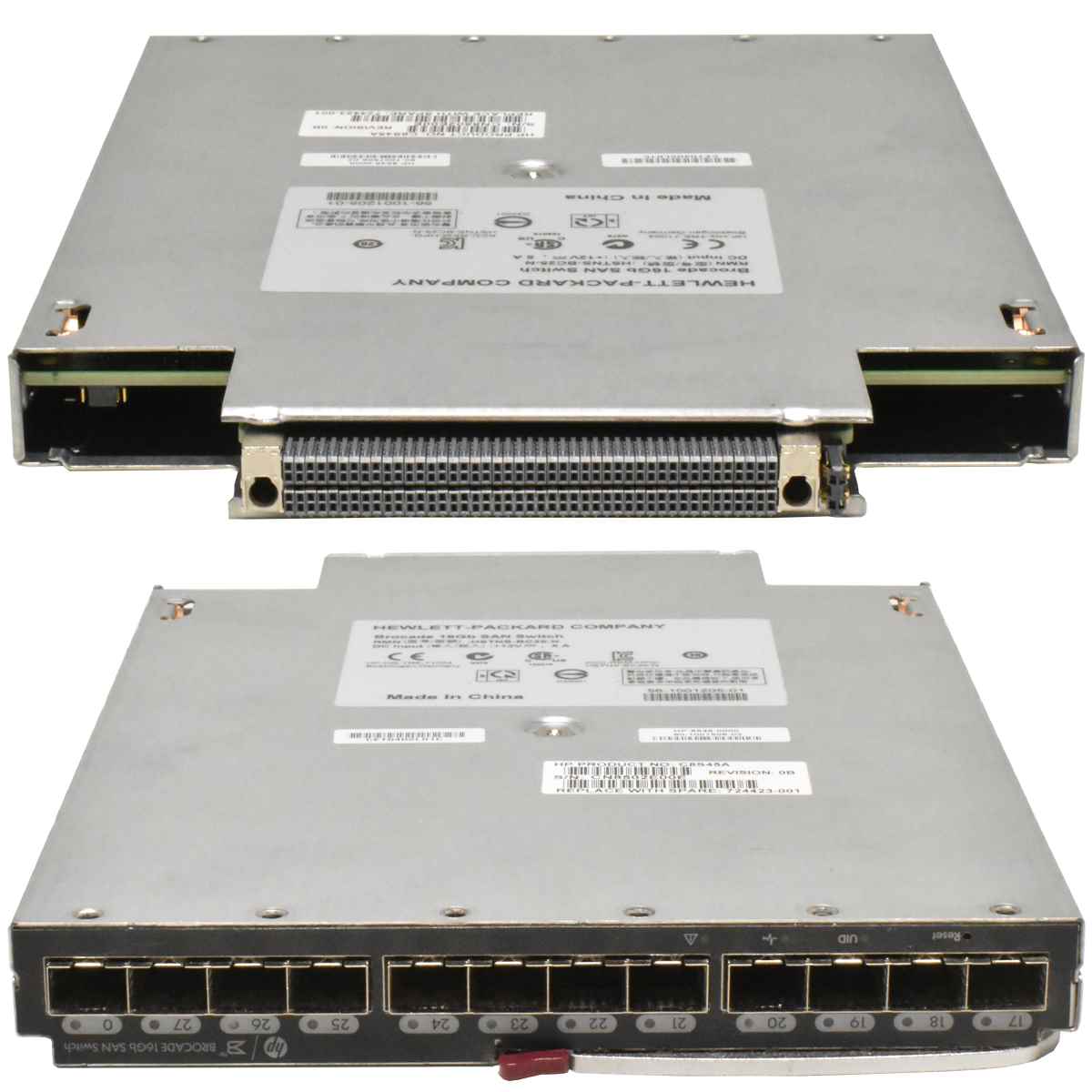 HP Brocade 16Gb SAN Switch Module 28 Port HSTNS-BC25-N C-Class BladeSystem 6548-0000 C8S47A 724425-001 HP Brocade 16Gb SAN Switch Module 28 Port HSTNS-BC25-N C-Class BladeSystem 6548-0000 C8S47A 724425-001