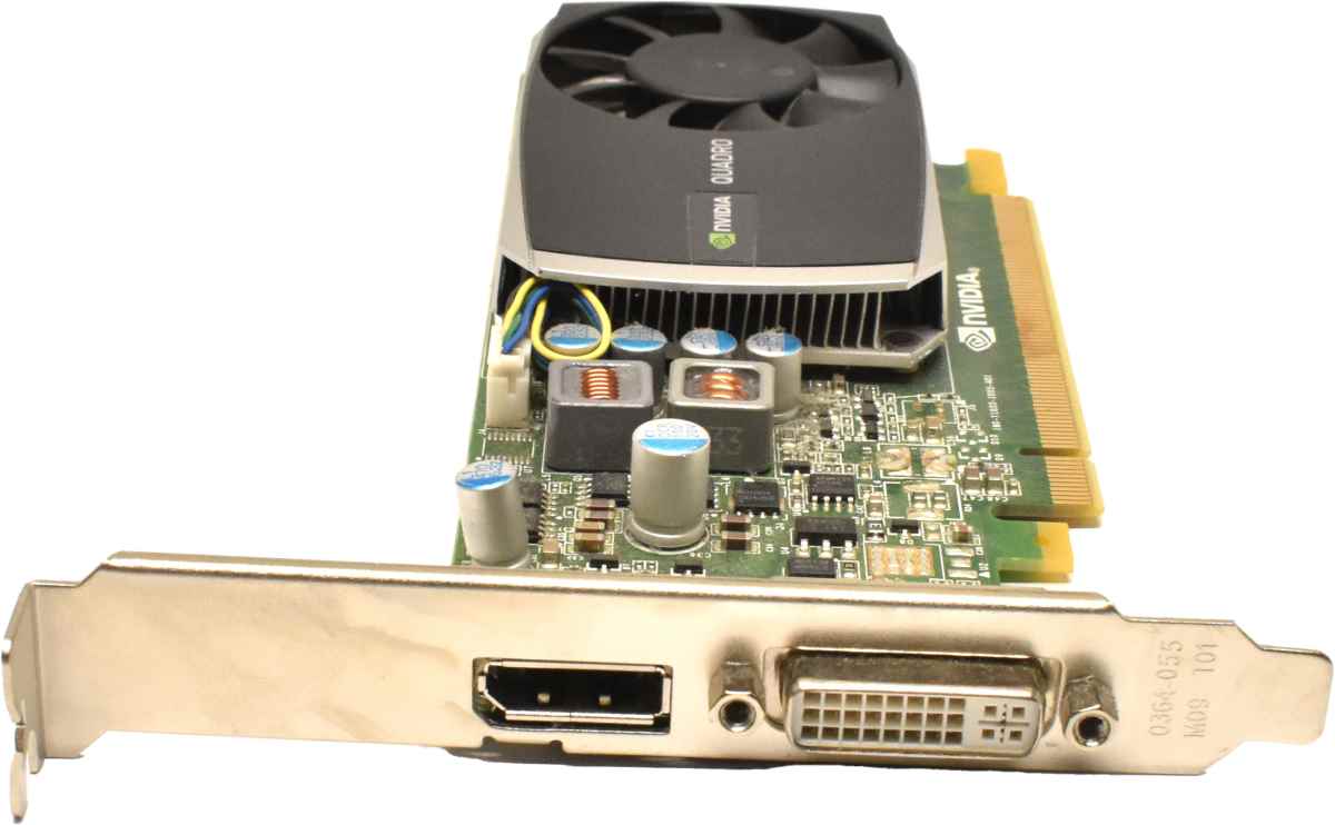 Dell Nvidia Quadro 600 Grafikkarte 1GB DDR3 PCIe 2.1 x16 0PWG0F FP