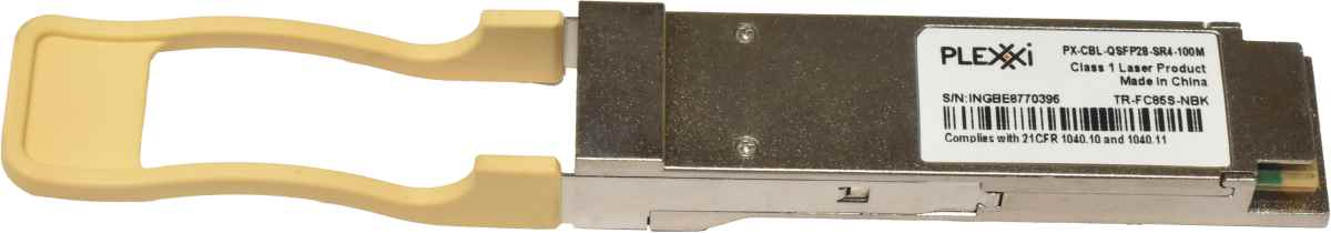 Plexxi GBIC PX-CBL-QSFP28-SR4-100M 100Gbps QSFP28 850nm 100m TR-FC85S-NBK