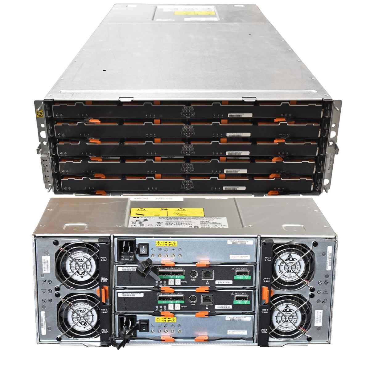 NetApp DE6600 Disk Shelf 60x LFF 3,5 1750W PSU 4U 2x Controller E-X30030A-R6 NetApp DE6600 Disk Shelf 60x LFF 3,5 1750W PSU 4U 2x Controller E-X30030A-R6