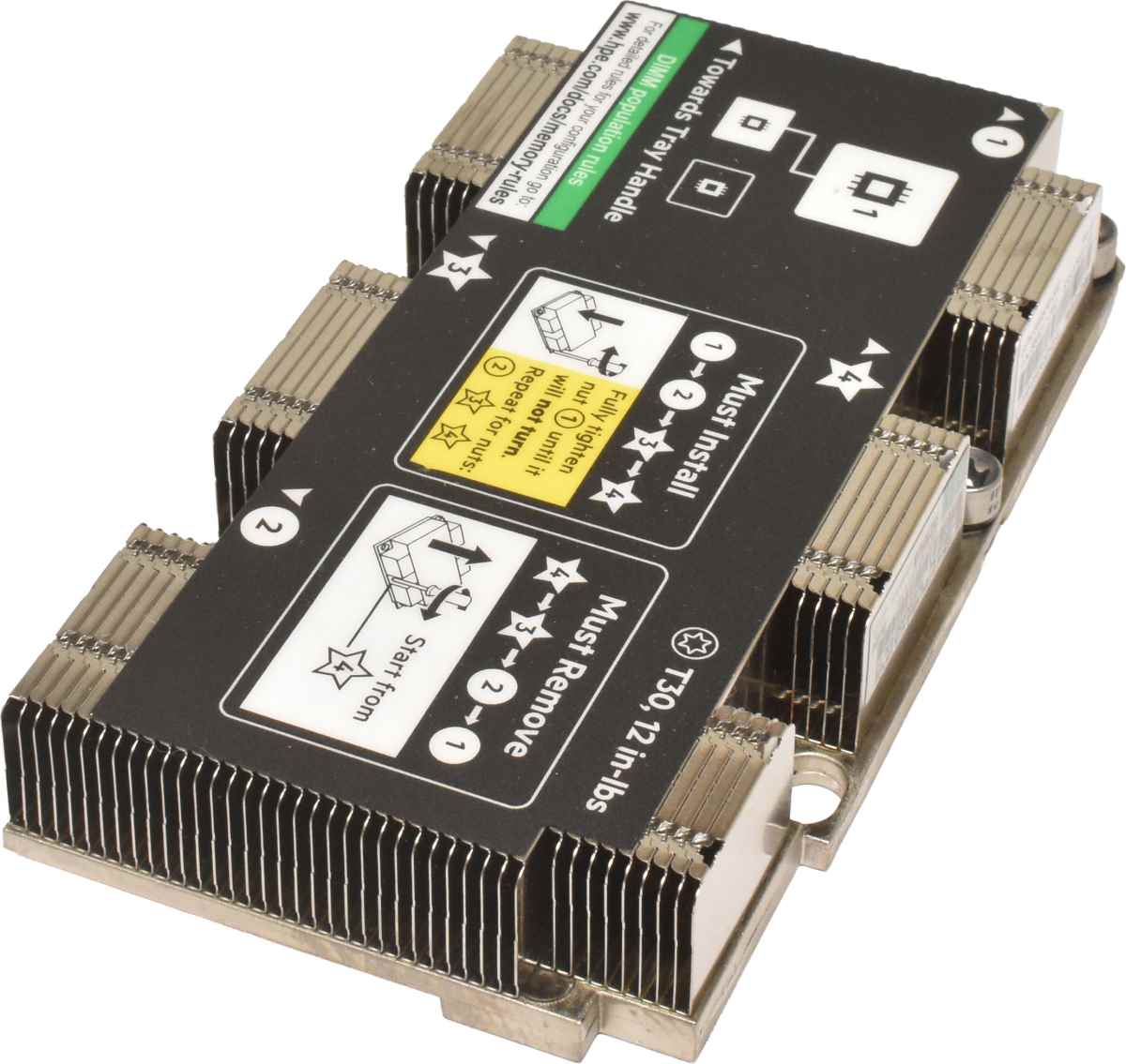 HP CPU Heatsink / Kühler für ProLiant XL170r, XL190r G10 879851-001 869836-002 HP CPU Heatsink / Kühler für ProLiant XL170r, XL190r G10 879851-001 869836-002