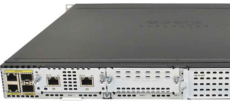 Cisco 4300 Series ISR4331/K9 GE Integrated Services Router +Rack Ears +NIM-2MFT-T1/E1