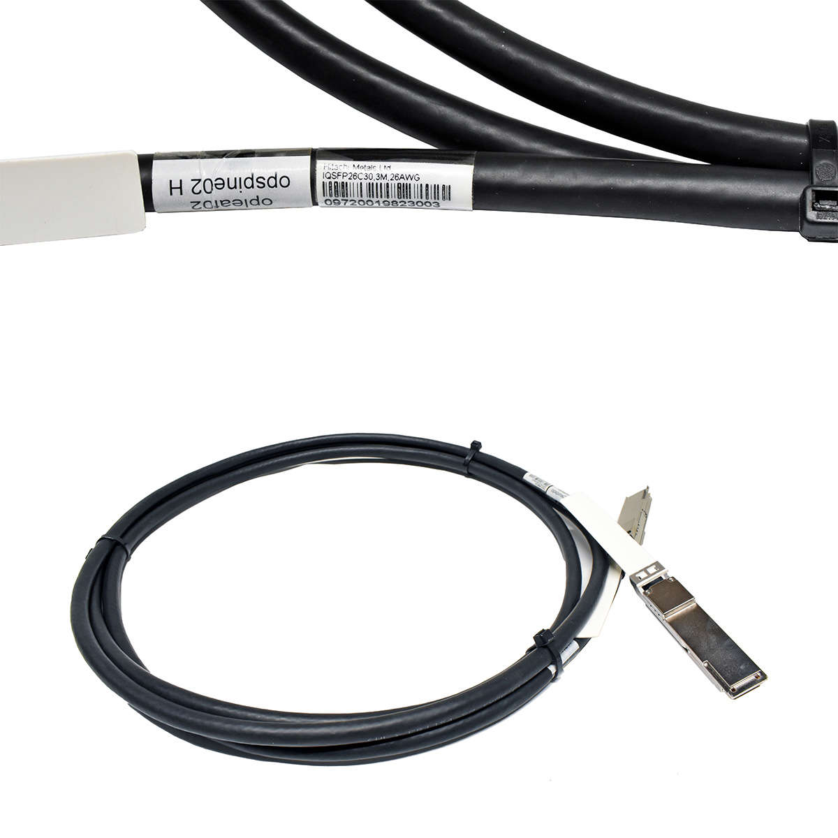 Intel-100-Gbps-IQSFP26C30-26AWG-947011-3m-QSFP28-Q-006.jpg Intel 100 Gbps IQSFP26C30 26AWG 947011 3m QSFP28 QSFP28 Datenkabel