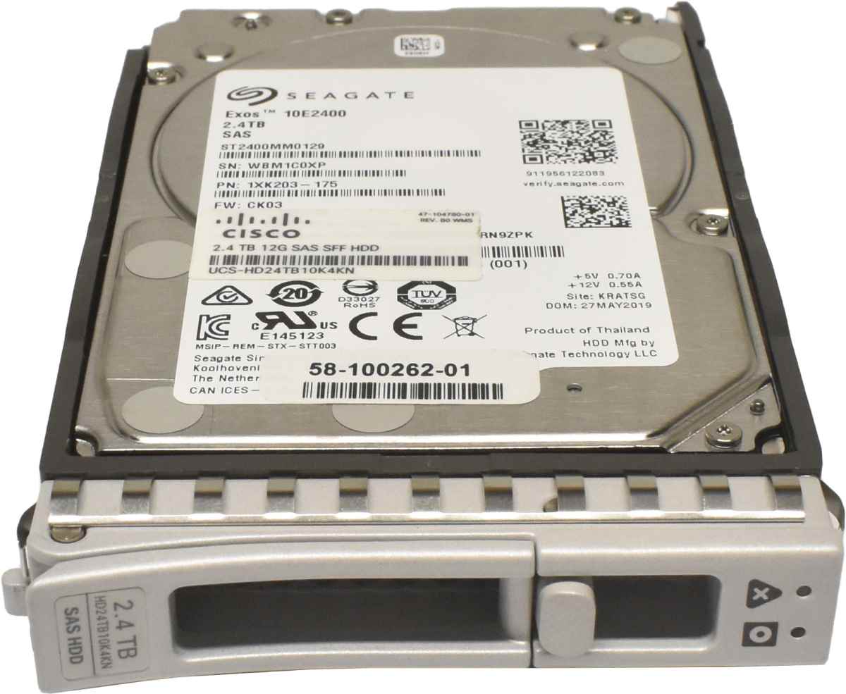 Cisco Seagate Exos 10E2400 2.4TB 2.5" 10K 12G SAS HDD Festplatte ST2400MM0129 UCS-HD24TB10K4KN Cisco Seagate Exos 10E2400 2.4TB 2.5" 10K 12G SAS HDD Festplatte ST2400MM0129 UCS-HD24TB10K4KN