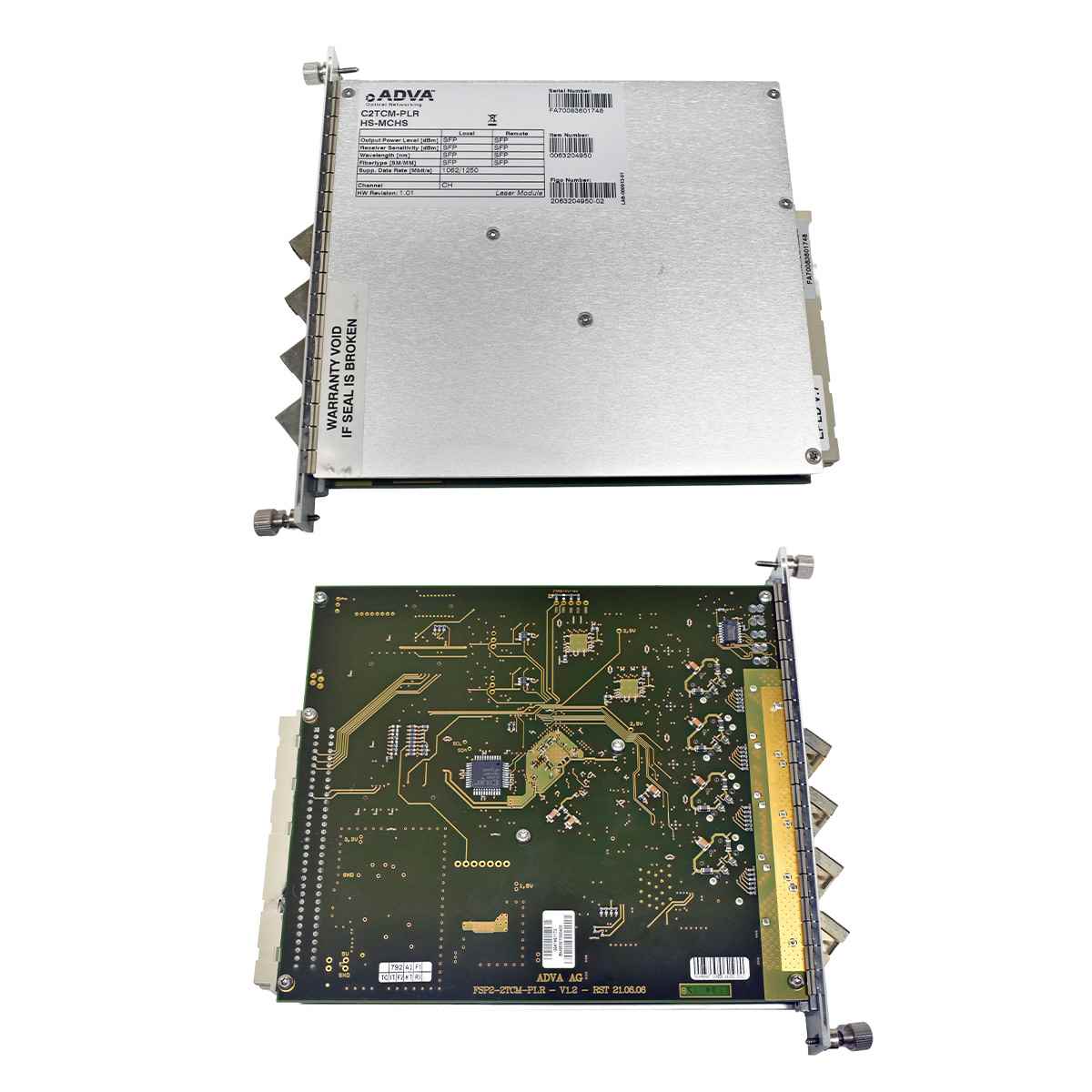 ADVA C2TCM-PLR HS-MCHS 0063204950 Quad-Port SFP CWDM Channel Module for FSP 2000