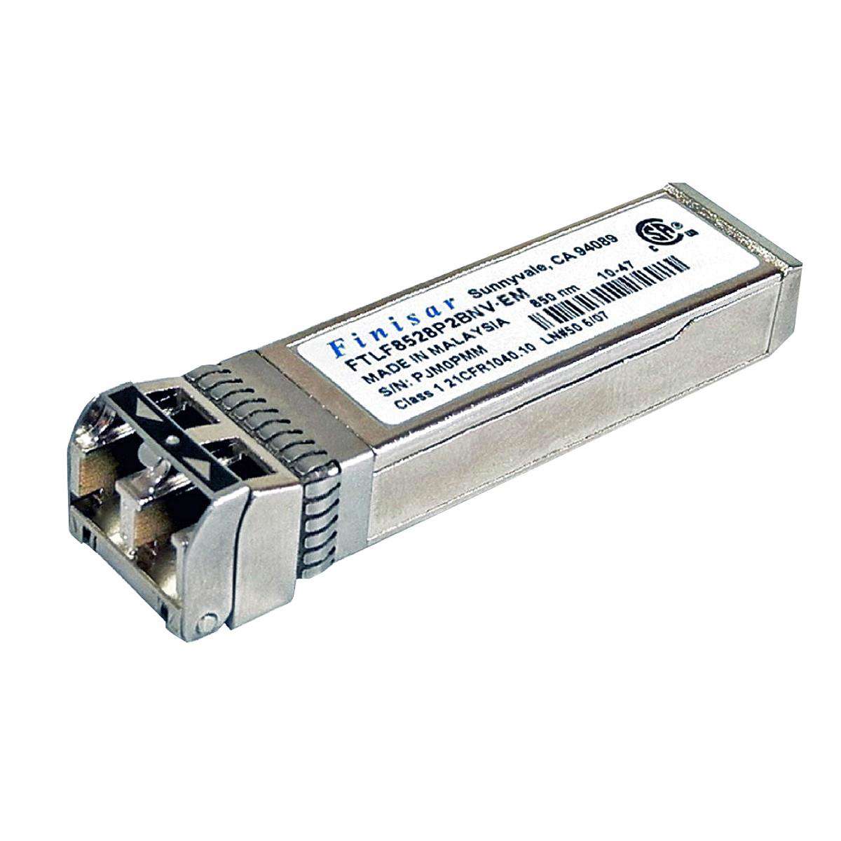 Finisar-FTLF8528P2BNV-EM-SFP-8-5-Gb-850-nm-MMF-Tra-001.jpg Finisar FTLF8528P2BNV-EM SFP+ 8.5 Gb 850 nm MMF Transceiver