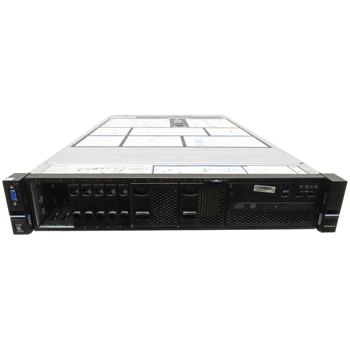 Lenovo System x3650 M5 Server ohne CPU 0GB DDR4 RAM 1x HS 8x SFF 2,5" M5210 12G Lenovo System x3650 M5 Server ohne CPU 0GB DDR4 RAM 8x SFF 2,5" M5210 12G