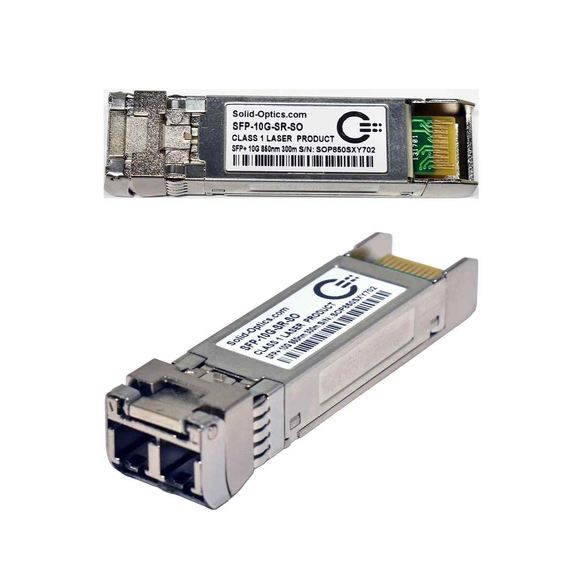 Solid-Optics SFP-10G-SR-SO 10G SFP+ 850nm 300m LC Duplex Transceiver Module