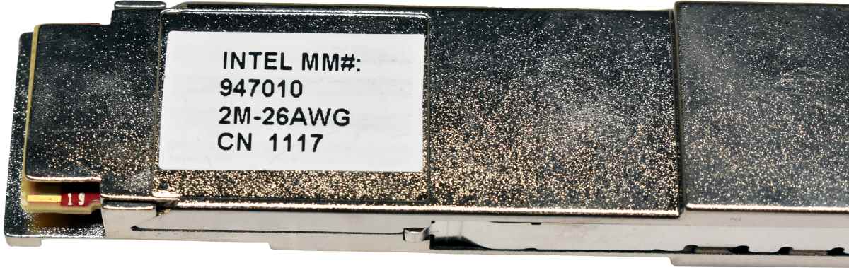 Intel 100 Gbps IQSFP26C20 26AWG 947010 2m QSFP28 QSFP28 Datenkabel