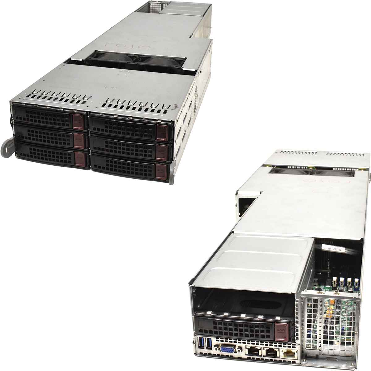 Supermicro Node Server 4xNode X10DRFR-NT 8x E5-2630V4 128GB PC4 32x3,5Bay Supermicro Node Server 4xNode X10DRFR-NT 8x E5-2630V4 128GB PC4 32x3,5Bay