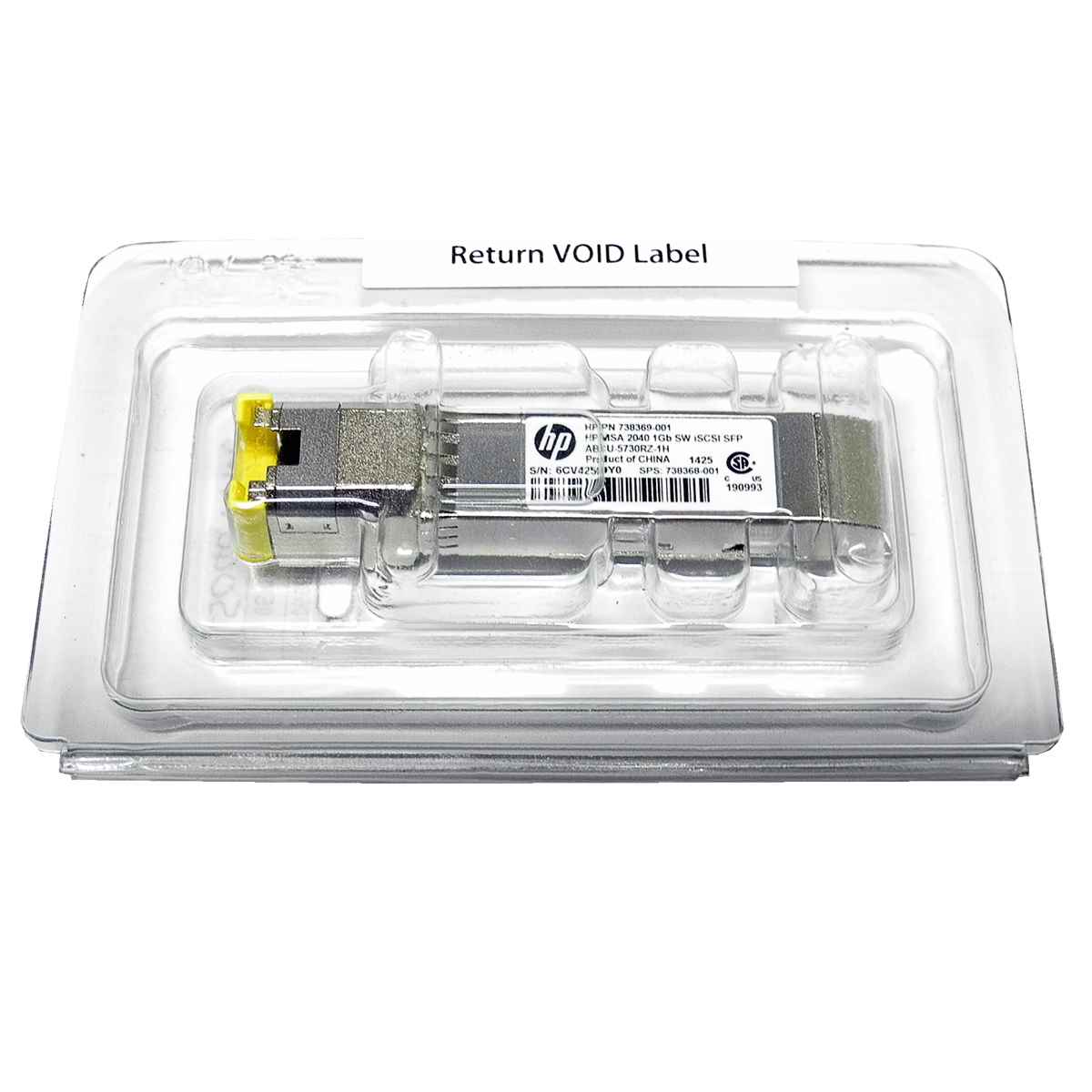 HP Original MSA 2040 1GbE iSCSI SFP Copper Transceiver 738369-001 OVP HP Original MSA 2040 1GbE iSCSI SFP Copper Transceiver 738369-001 OVP