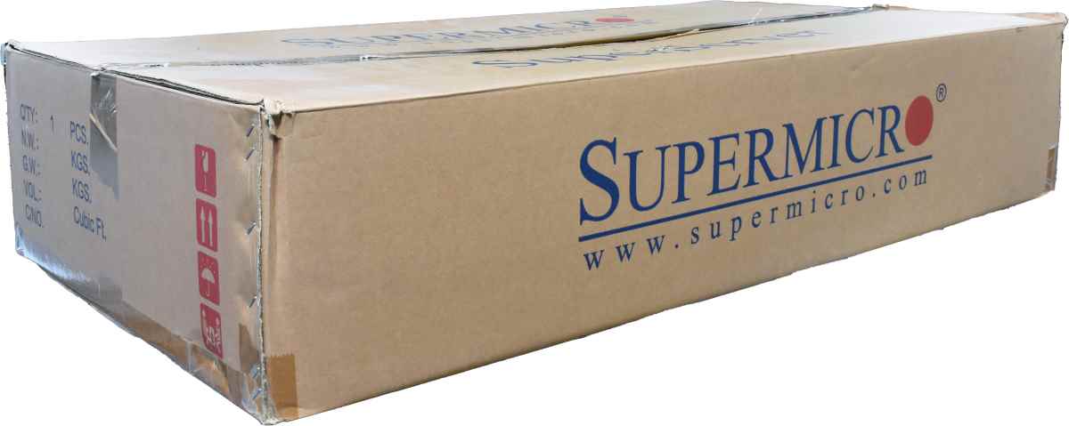 Supermicro CSE-217B Server 4xNode X11-DPT-B 8xSilver 4216 512GB PC4 4x480 GB SSD 24x2,5 Rail Kit Supermicro CSE-119 1U Rack Server Mainboard X12DPU-6 2x Intel Silver 4314 CPU 256GB RAM 4x 3.2TB NVMe 12 Bay 2.5 Zoll incl. Rails OVP