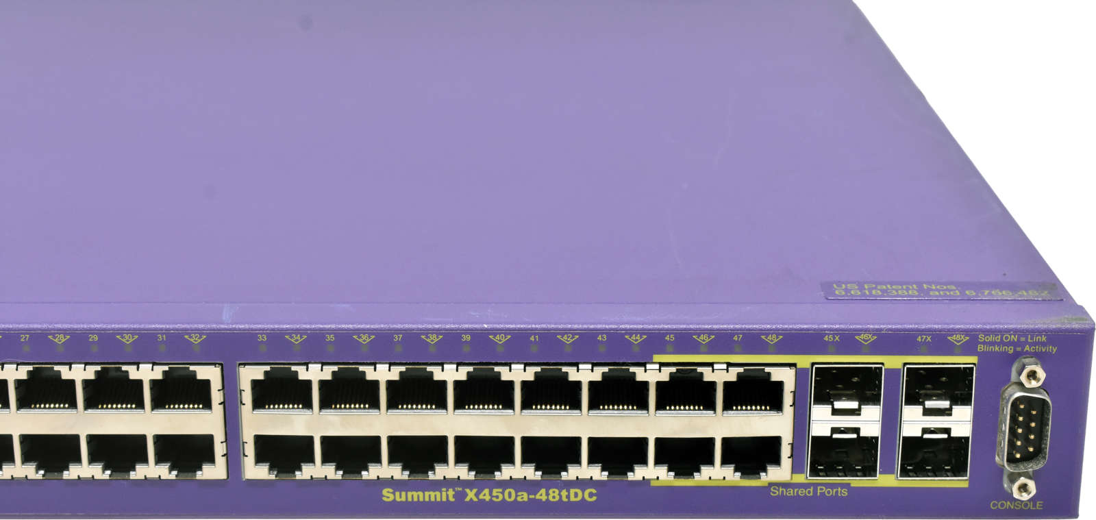 Extreme-Summit-X450a-48tDC-16165-48-Port-RJ-45-GE-003.jpg Extreme Summit X450a-48tDC 16165 48-Port RJ-45 GE Switch 4x 1G SFP no PSU