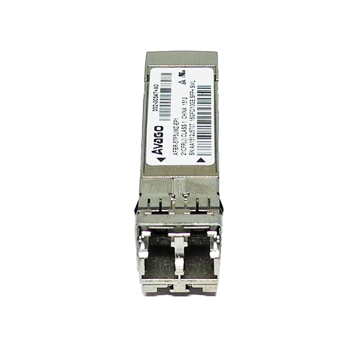 AVAGO-AFBR-57F5UMZ-EP1-16Gb-FC-SFP-SWL-850-nm-Tran-003.jpg AVAGO AFBR-57F5UMZ-EP1 16Gb FC SFP+ SWL 850 nm Transceiver NA P/N 332-00347+A0