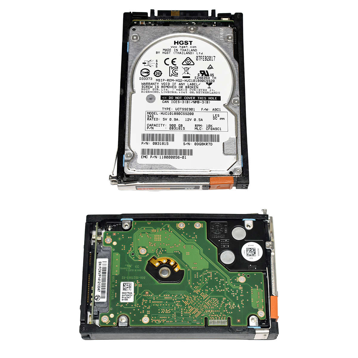 EMC-HGST-900GB-118000056-01-HUC101890CSS200-0B3181-006.jpg EMC HGST 900GB 118000056-01 HUC101890CSS200 0B31815 6G 2.5" 10K SAS HDD