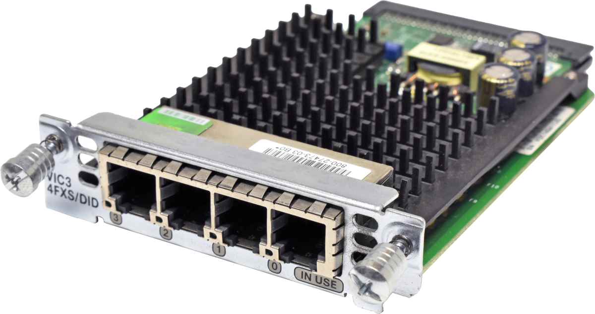 Cisco VIC3-4FXS-DID 4-Port RJ-11 Voice Interface Card 73-10521-05 800-27473-03