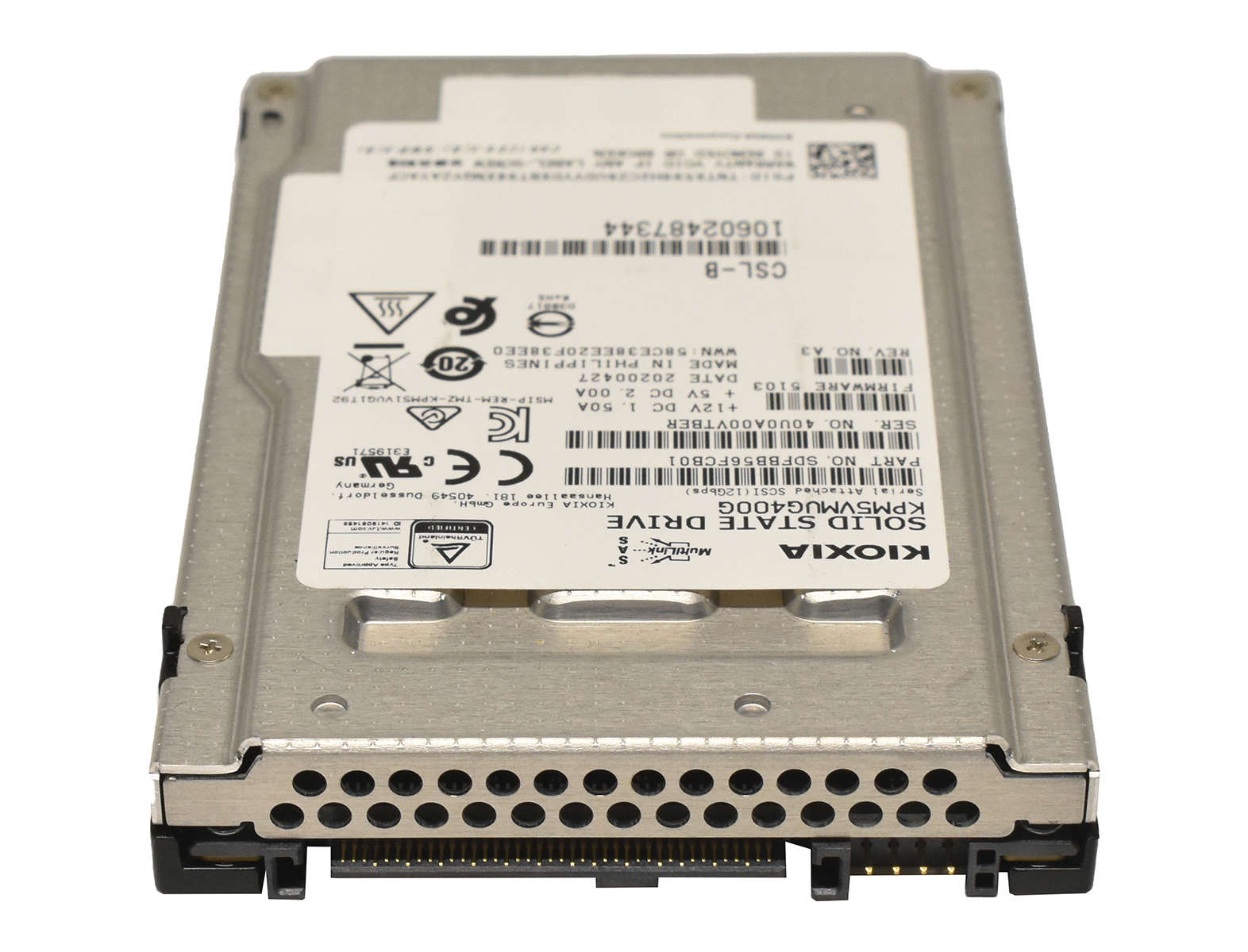 Kioxia-KPM5VMUG400G-400GB-2-5-Zoll-12G-SAS-SSD-SDF-003.jpg Kioxia KPM5VMUG400G 400GB 2.5" Zoll 12G SAS SSD SDFBB56FCB01
