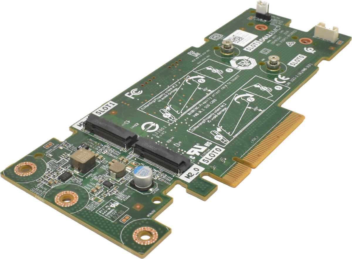 Dell 061F54 BOSS SSD Adapter Card PCI-Express x8 to 2x M.2 2280 SSD Slots ohne Bracket Dell 061F54 BOSS SSD Adapter Card PCI-Express x8 to 2x M.2 2280 SSD Slots ohne Bracket
