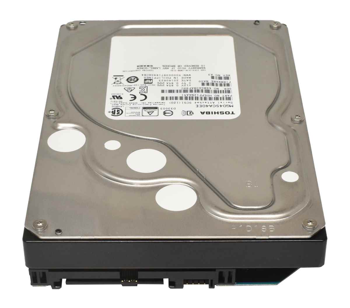 Toshiba 4TB 3,5" 7,2K 12G SAS HDD Festplatte MG04SCA40EE
