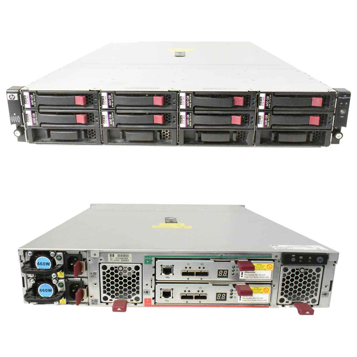HP StorageWorks D2600 P/N: AJ940-63002 12x HDD Rahmen 3,5 Bay 2x I/O Module AJ940-04402 HP StorageWorks D2600 P/N: AJ940-63002 12x HDD Rahmen 3,5 Bay 2x I/O Module AJ940-04402