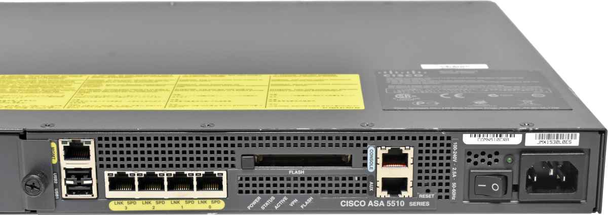 Cisco ASA 5510 Adaptive Security Appliance 68-2618-04 no Mount Brackets Cisco ASA 5510 Adaptive Security Appliance 68-2618-04 no Mount Brackets