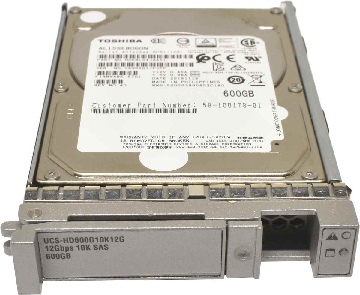 Cisco Toshiba 600GB 2.5" 10K 12G SAS HDD Festplatte AL15SEB060N UCS-HD600G10K12G Cisco Toshiba 600GB 2.5" 10K 12G SAS HDD Festplatte AL15SEB060N UCS-HD600G10K12G