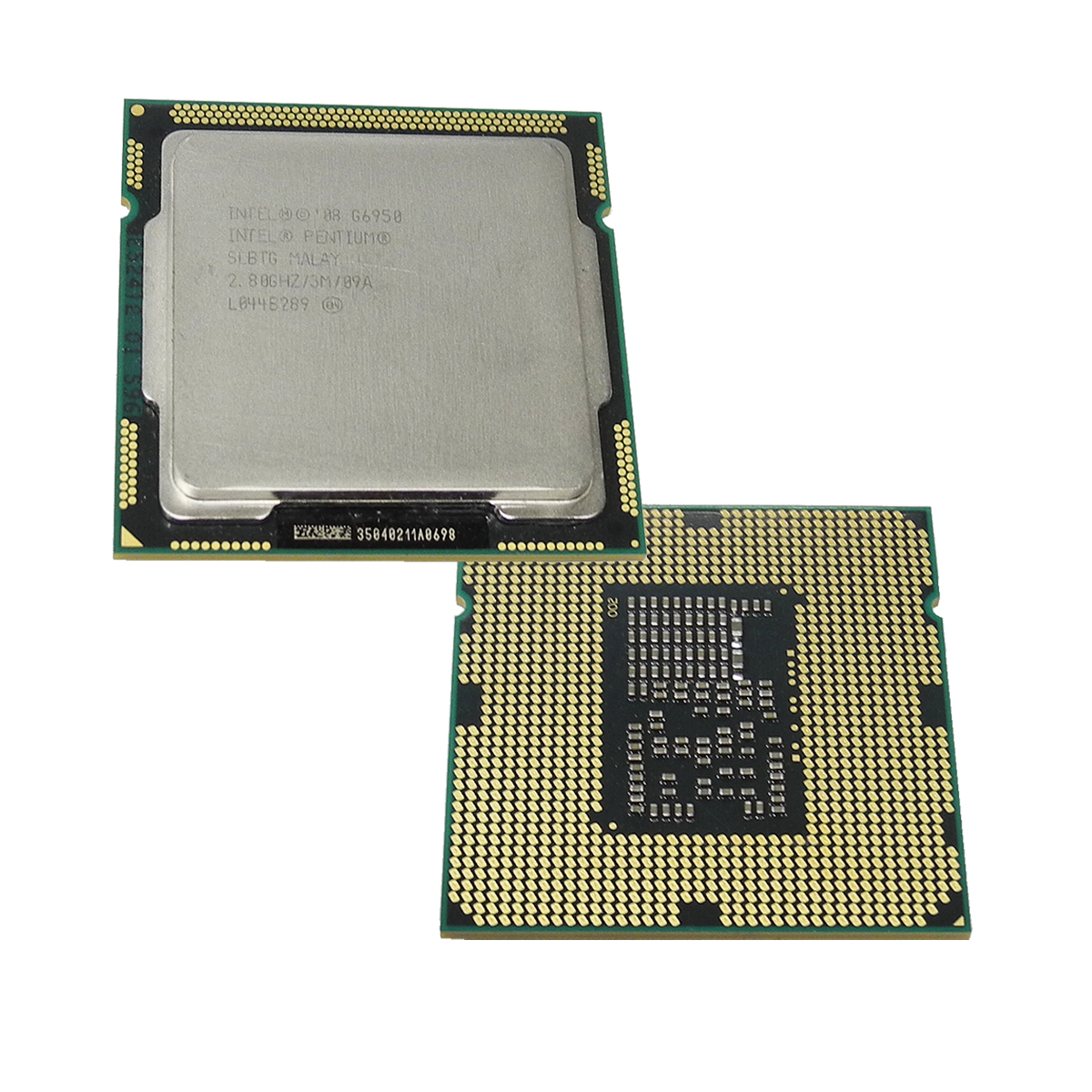Intel Pentium Processor G6950 3MB SmartCache, 2.80 GHz DC FC LGA 1156 P/N SLBMS 4x Intel Pentium Processors G6950 3MB SmartCache, 2.80 GHz DC FCLGA 1156 SLBMS
