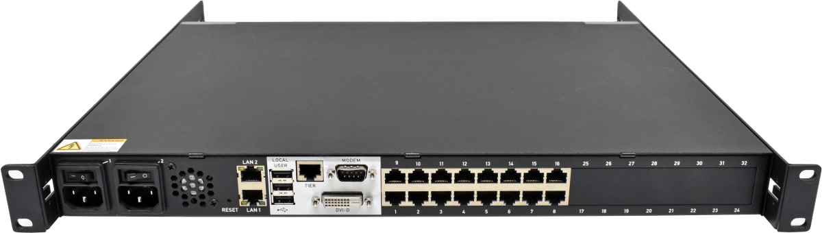 Raritan Dominion DKX3-116 16-Port KVM-over-IP Switch +Rack Ears Raritan Dominion DKX3-116 16-Port KVM-over-IP Switch +Rack Ears