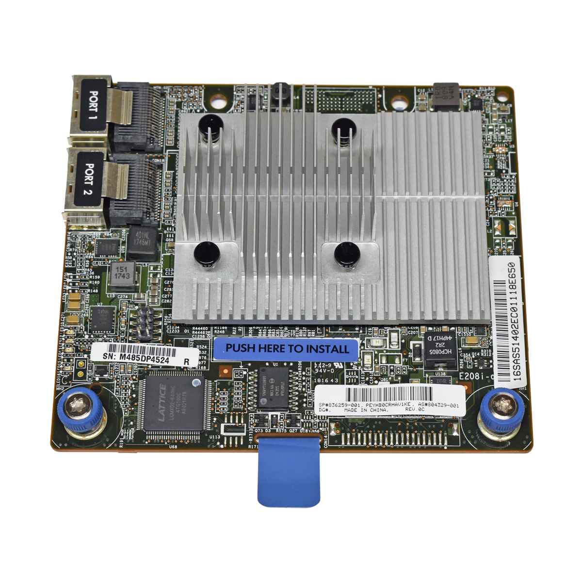 HP Smart Array E208i-a 12Gb/s SAS SATA 6Gb/s AROC 8-CH RAID Controller DL360 DL380 G10 836259-001 HP Smart Array E208i-a 12Gb/s SAS SATA 6Gb/s AROC 8-CH RAID Controller DL360 DL380 G10 836259-001